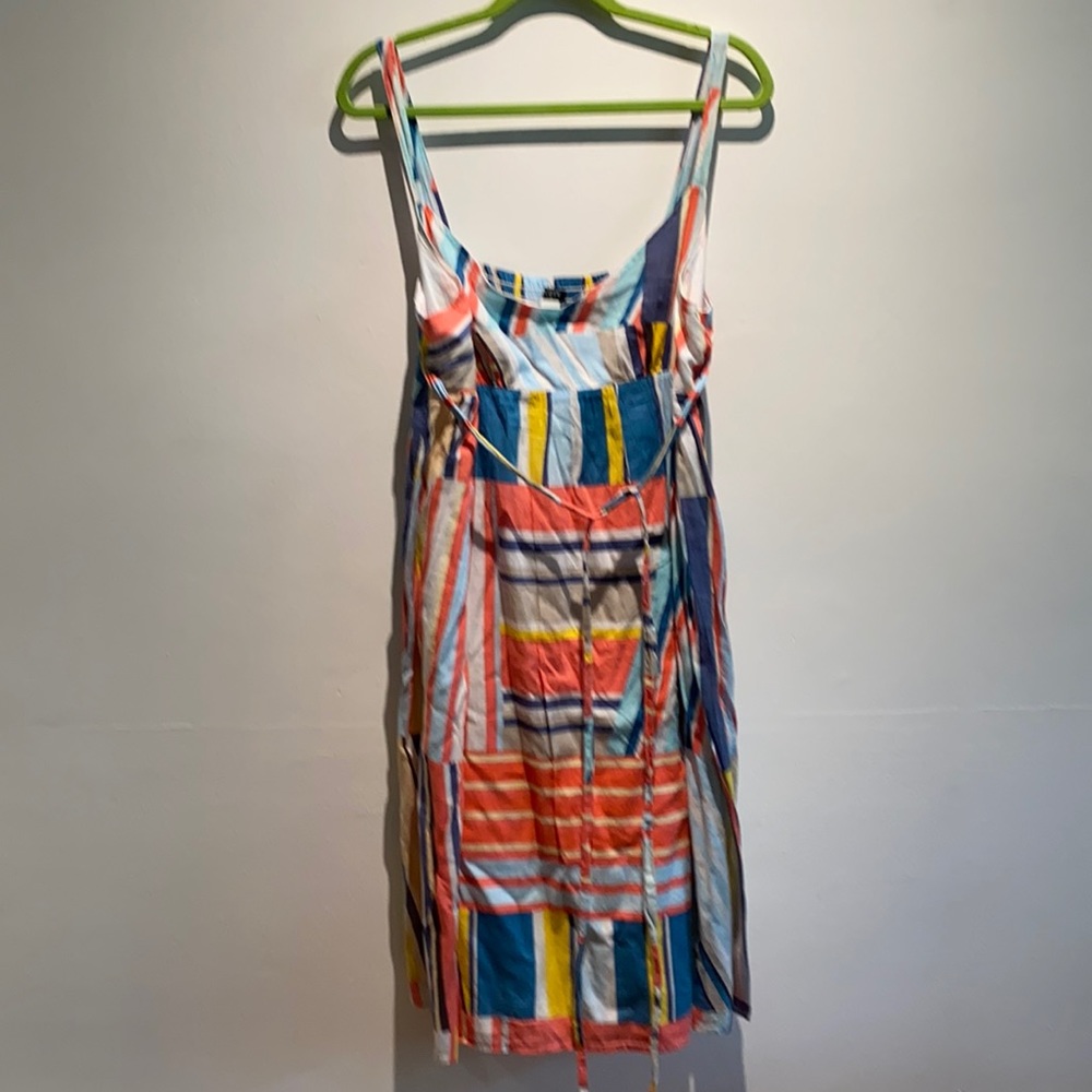 Multi colored cotton J Crew summer dress